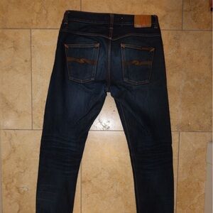 Nudie Jeans Men's Deep Indigo Skinny Jeans